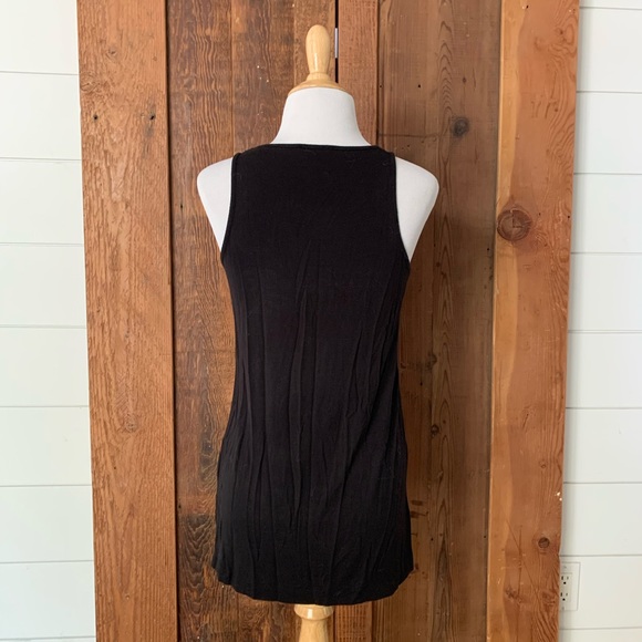 THEORY Black Knit Tank Top Super Soft Size S - Picture 2 of 3